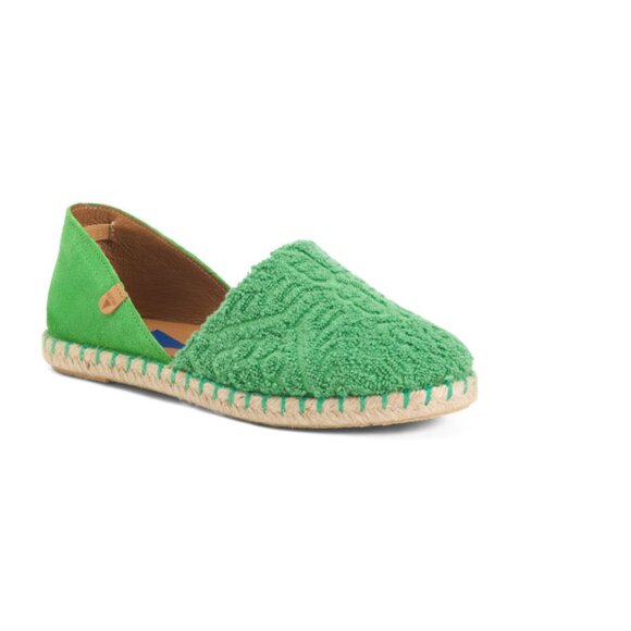 FUN VERBENAS Shoes - FUN VERBENAS Green Made In Spain Espadrille Flats
